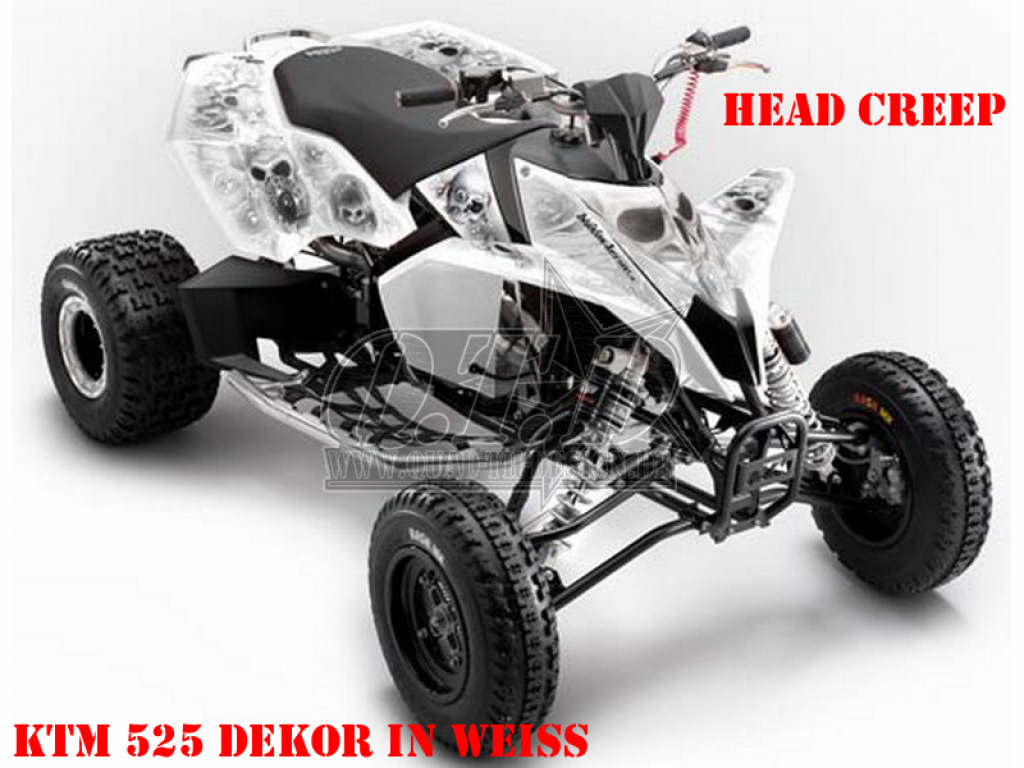 Head Creeps White for KTM Quad SX/XC 450/505/525
